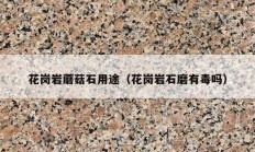 花岗岩蘑菇石用途（花岗岩石磨有毒吗）