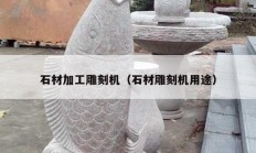 石材加工雕刻机（石材雕刻机用途）