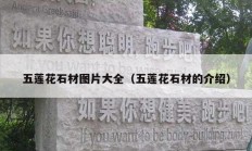 五莲花石材图片大全（五莲花石材的介绍）