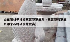 山东石材干挂板五莲花芝麻灰（五莲花和芝麻白哪个石材硬度比较高）