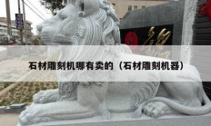 石材雕刻机哪有卖的（石材雕刻机器）