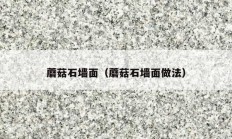 蘑菇石墙面（蘑菇石墙面做法）