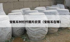 宝瓶石材栏杆图片欣赏（宝瓶石在哪）