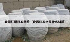 晚霞红蘑菇石图片（晚霞红石材是什么材质）