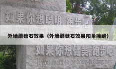 外墙蘑菇石效果（外墙蘑菇石效果阳角接缝）