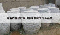 路沿石品牌厂家（路沿石属于什么品类）