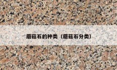 蘑菇石的种类（蘑菇石分类）