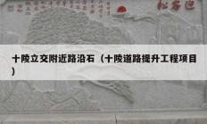 十陵立交附近路沿石（十陵道路提升工程项目）