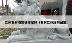 立体石材雕刻机哪家好（石材立体雕刻图案）