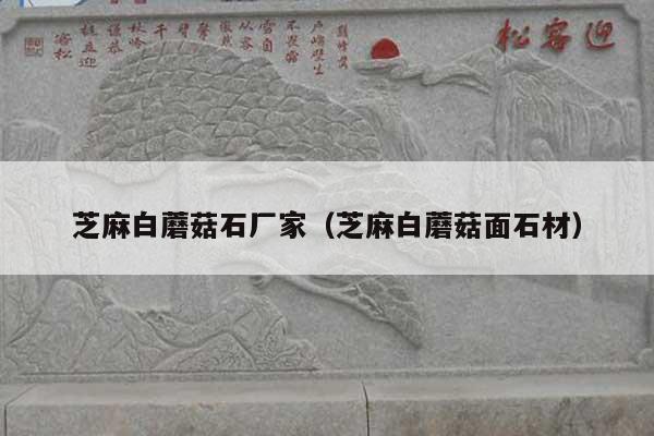 芝麻白蘑菇石厂家(芝麻白蘑菇面石材)