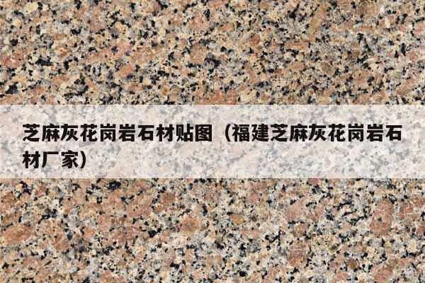 芝麻灰花岗岩石材贴图(福建芝麻灰花岗岩石材厂家)