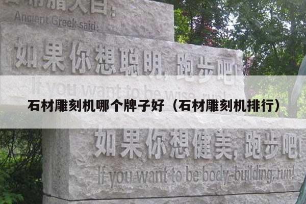 石材雕刻机哪个牌子好(石材雕刻机排行)