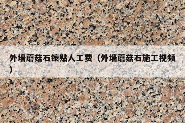 外墙蘑菇石镶贴人工费(外墙蘑菇石施工视频)