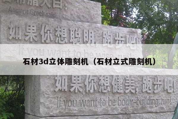 石材3d立体雕刻机(石材立式雕刻机)