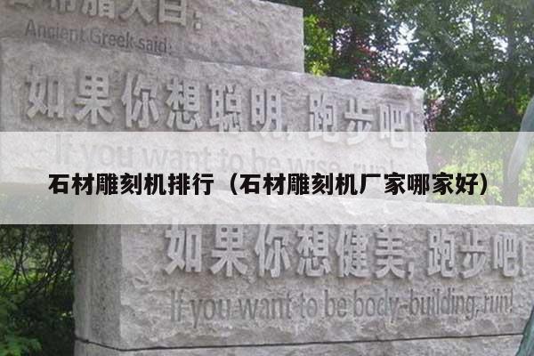 石材雕刻机排行(石材雕刻机厂家哪家好)