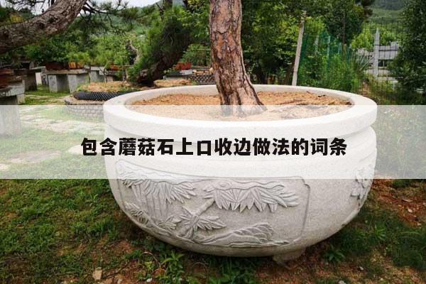 包含蘑菇石上口收边做法的词条