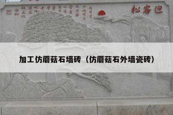 加工仿蘑菇石墙砖(仿蘑菇石外墙瓷砖)