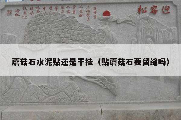 蘑菇石水泥贴还是干挂(贴蘑菇石要留缝吗)