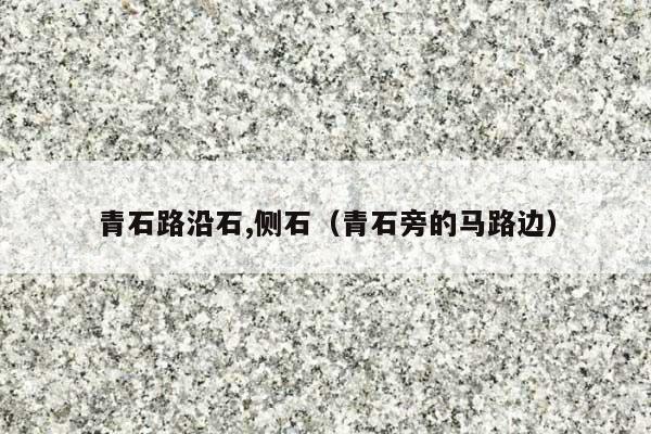 青石路沿石,侧石(青石旁的马路边)
