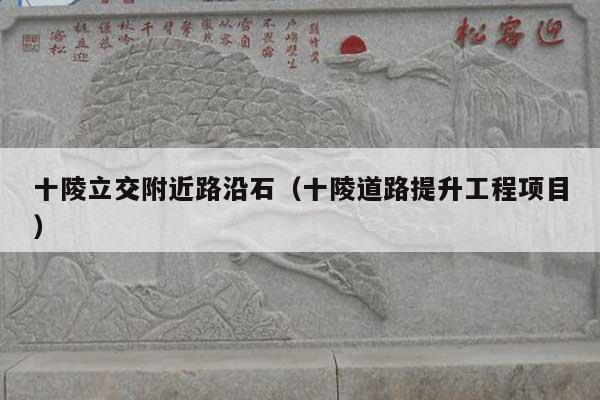 十陵立交附近路沿石(十陵道路提升工程项目)