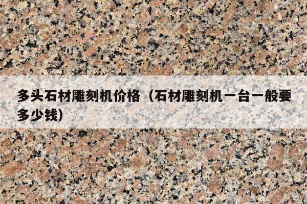 多头石材雕刻机价格(石材雕刻机一台一般要多少钱)