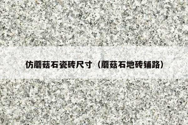 仿蘑菇石瓷砖尺寸(蘑菇石地砖铺路)