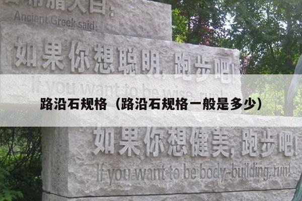 路沿石规格(路沿石规格一般是多少)